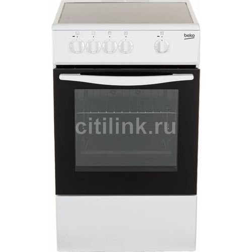 Электрическая плита Beko FCS 47002 [50 см, стеклокерамика, конфорок - 3, 54 л, гриль, белый]