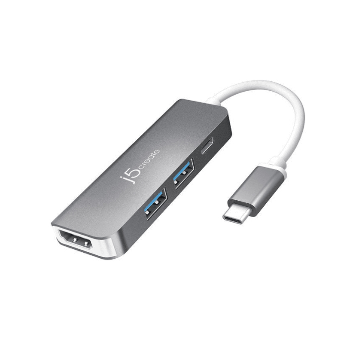 Мульти-переходник j5create USB-C на HDMI и USB Type-A 3.0/Power Delivery