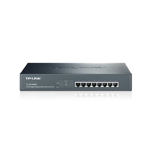 Коммутатор 8-Port Gigabit Desktop PoE Switch, 8 Gigabit RJ45 ports including 4 PoE ports