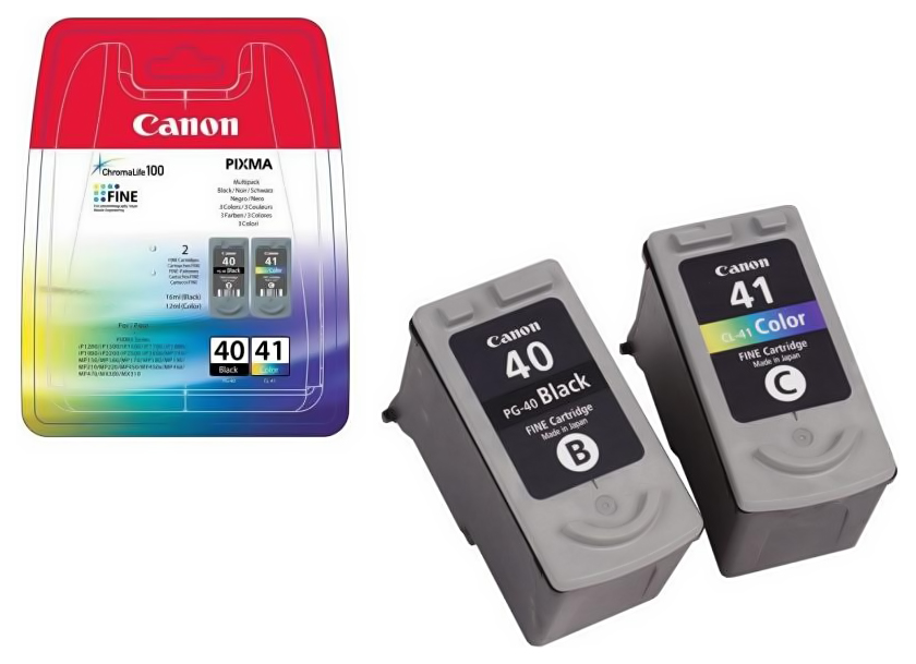 Картридж струйный Canon PG-40+CL-41 0615B043 черный/трехцветный набор для Canon Pixma MP450/150/170