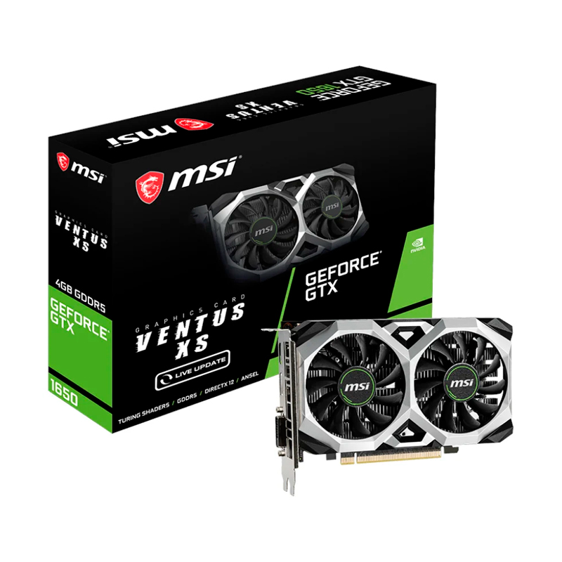 Видеокарта MSI nVidia GeForce GTX 1650 (GTX 1650 VENTUS XS 4G OC)