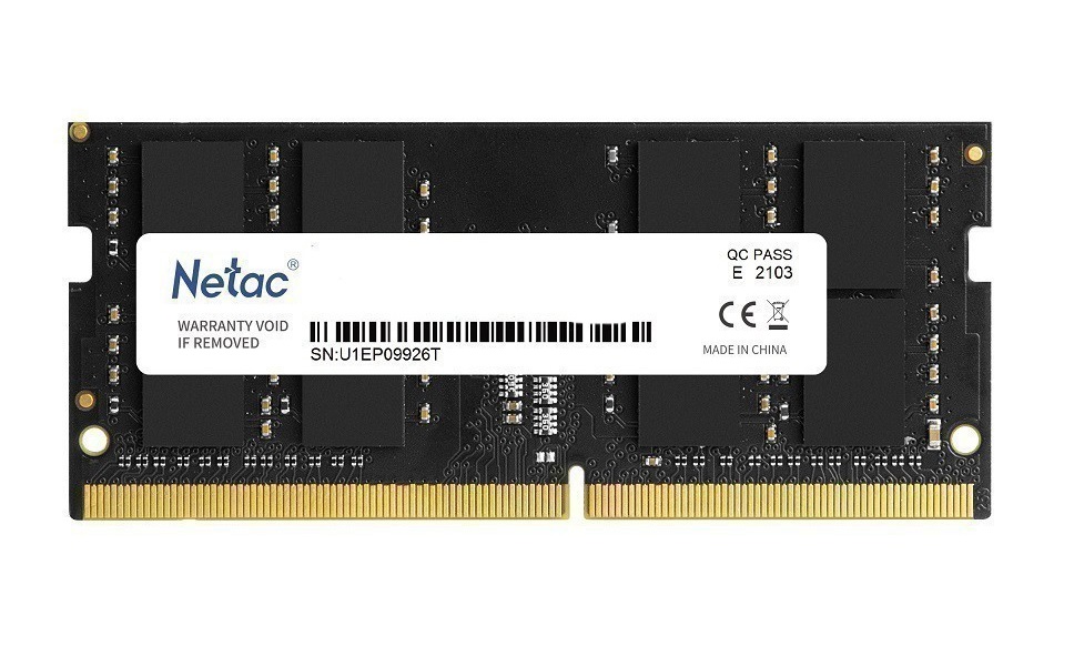 Память DDR4 8Gb 3200MHz Netac NTBSD4N32SP-08 Basic RTL PC4-25600 CL22 SO-DIMM 260-pin 1.2В