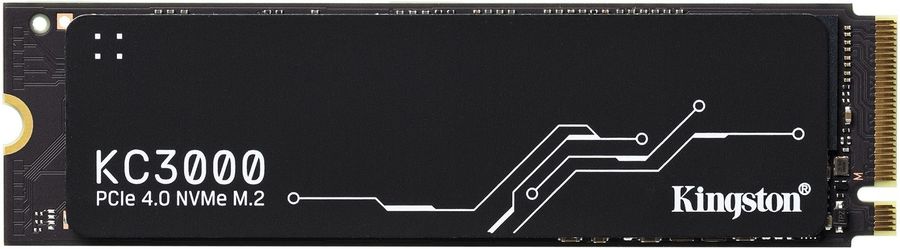 SSD M.2 Kingston 512Gb KC3000 Series <SKC3000S/512G> (PCI-E 4.0 x4, up to 7000/3900Mbs, 900000 IOPS, 3D TLC, NVMe, 400TBW, Phison E18, 22х80mm, LP graphen heatsink)