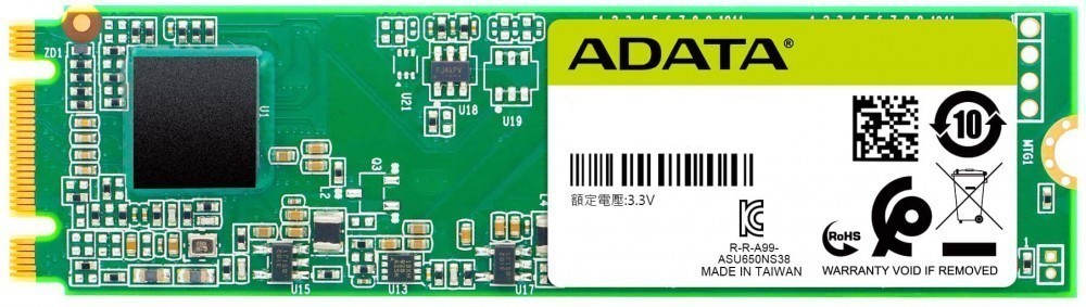 Твердотельный диск 1TB A-DATA Ultimate SU650, M.2 2280, SATA III, [R/W - 550/510 MB/s] 3D-NAND TLC