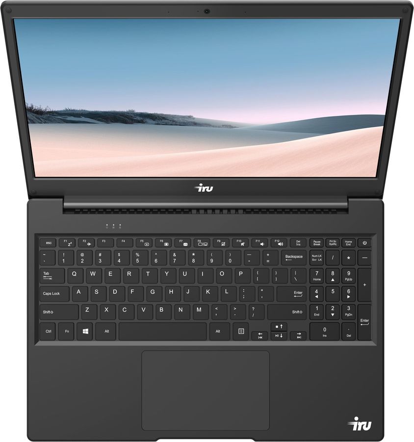 Ноутбук IRU Калибр 15Y Core i7 8550U 8Gb 256Gb 15.6" IPS FHD  Win11Pro 64 black WiFi BT Cam 8000mAh
