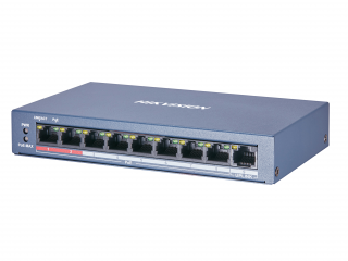 Коммутатор Hikvision DS-3E0109P-E/M(B) 9x100Mb 8PoE+ 58W неуправляемый