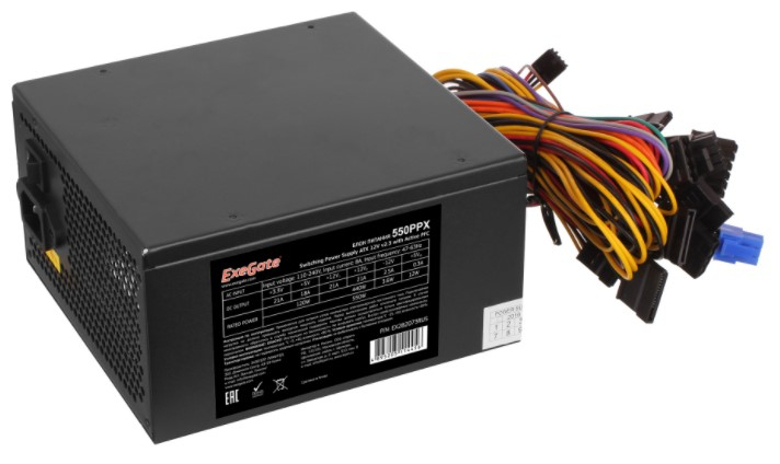 Блок питания 550W ExeGate 550PPX (EX282073RUS-S)