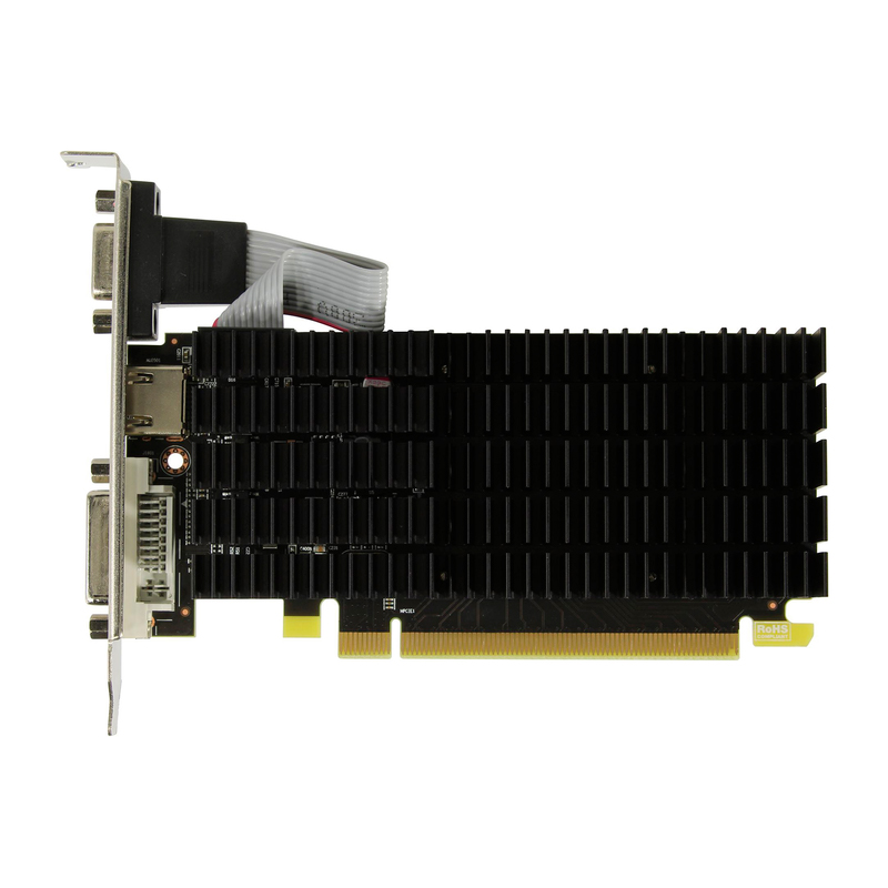Видеокарта AFOX R5 230 1GB DDR3 64bit DVI HDMI VGA LP HEATSINK (AFR5230-1024D3L9-V2) RTL