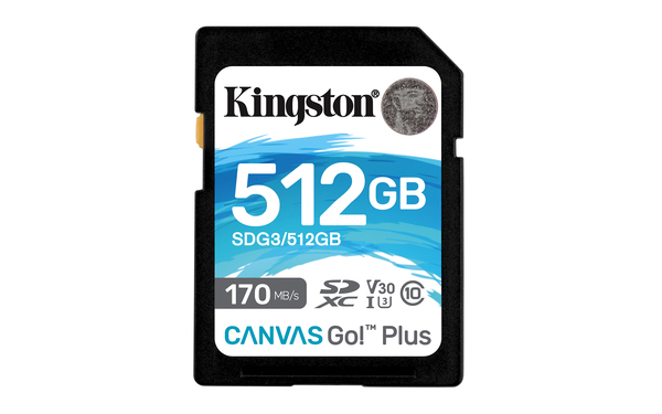 Флеш карта SDXC 512Gb Class10 Kingston SDG3/512GB Canvas Go! Plus w/o adapter