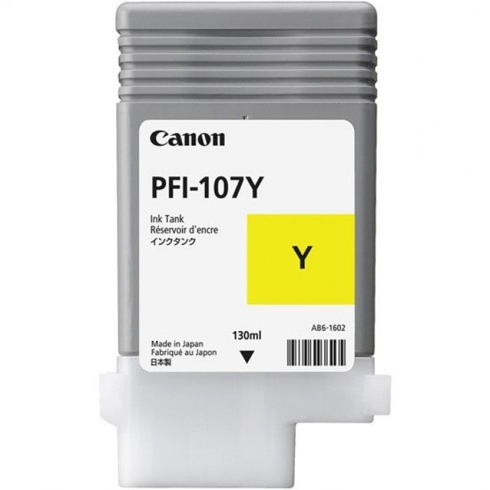 Картридж струйный Canon PFI-107Y 6708B001 желтый (130мл) для Canon iP F680/685/780/785