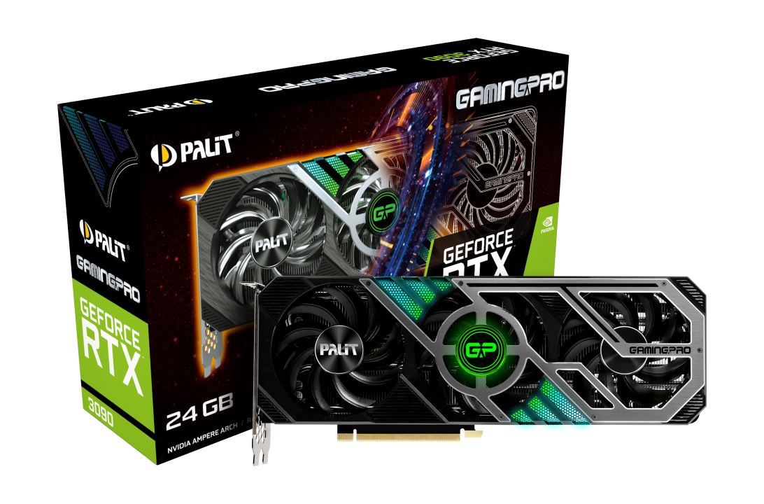 Видеокарта PCIE16 RTX3090 24GB GDDR6X PA-RTX3090 GAMINGPRO 24G PALIT Retail