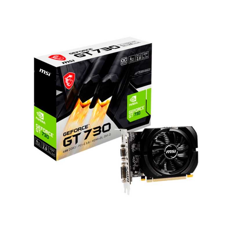 Видеокарта PCIE16 GT730 4GB DDR3 N730K-4GD3/OCV1 MSI