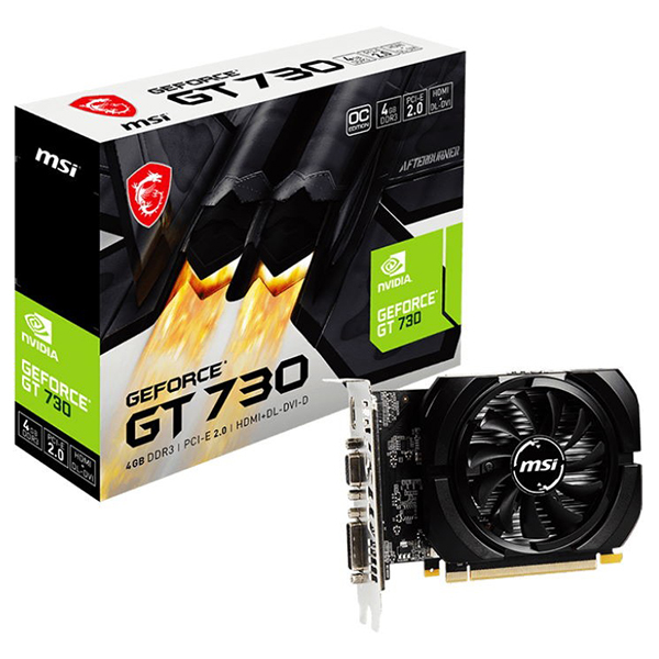 Видеокарта PCIE16 GT730 4GB DDR3 N730K-4GD3/OCV1 MSI