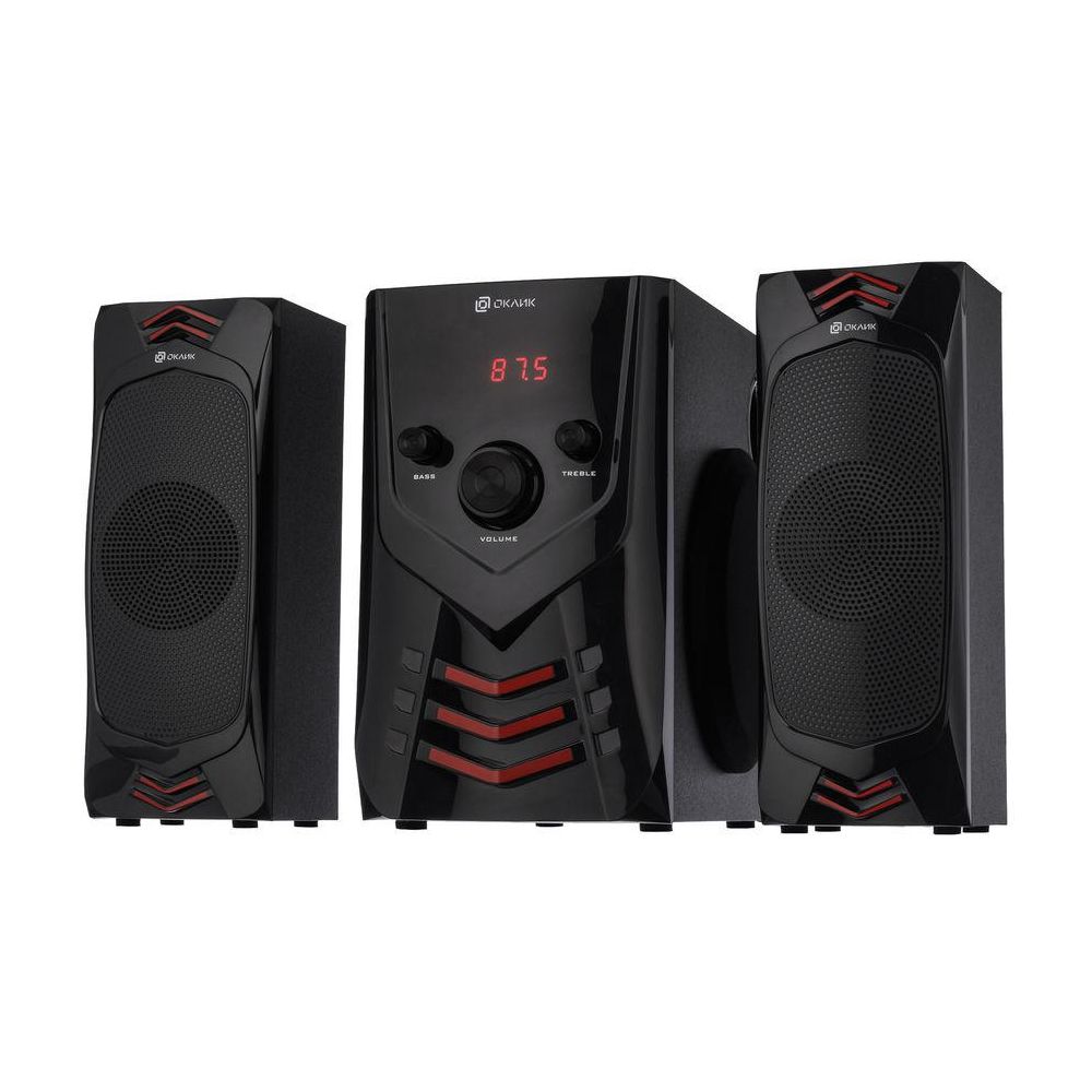 Колонки Оклик OK-432 2.1 черный 25Вт BT