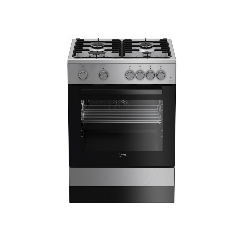 Плита Газовая Beko FSG62110DSCS серебристый/черный