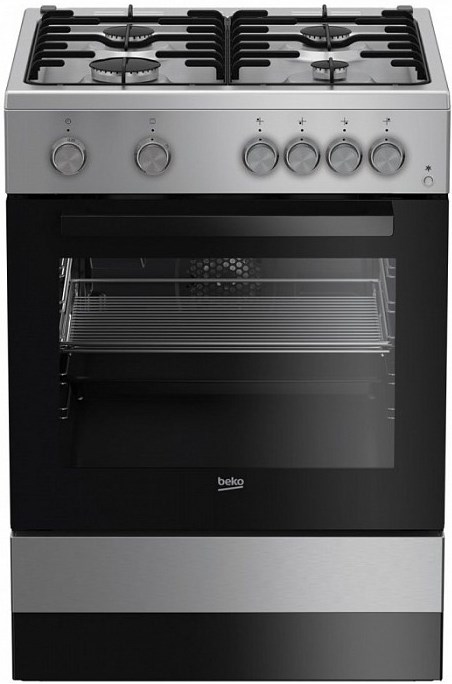 Плита Газовая Beko FSG62110DSCS серебристый/черный
