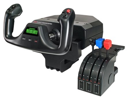 штурвал и блок рычагов для авиасимуляторов Logitech G Flight Yoke System