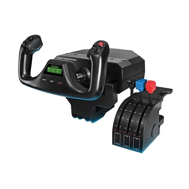 штурвал и блок рычагов для авиасимуляторов Logitech G Flight Yoke System