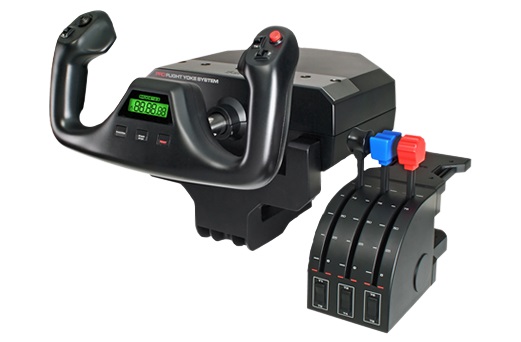 штурвал и блок рычагов для авиасимуляторов Logitech G Flight Yoke System