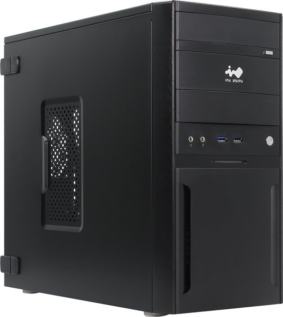 Корпус Mini Tower InWin EFS059 Black 500W RB-S500HQ70 H U3*2 A(HD) + Screwless mATX