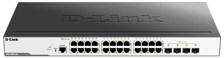 Коммутатор D-Link DGS-3000-52X DGS-3000-52X/B 48x100Mb 4SFP+ управляемый