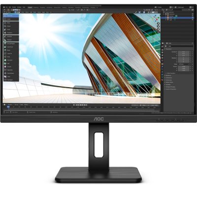 27" Монитор AOC 27P2C, 1920x1080, 75 Гц, IPS, черный