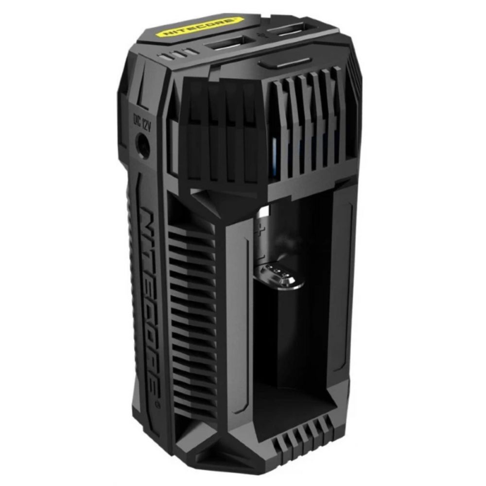 Автомобильное зар./устр. Nitecore V2 2A черный (17179)