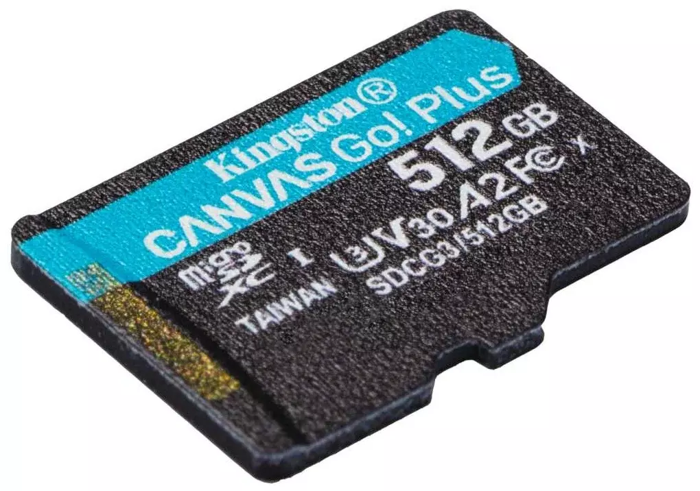Флеш карта microSDXC 512Gb Class10 Kingston SDCG3/512GBSP Canvas Go! Plus w/o adapter