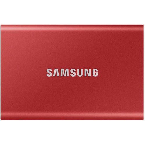 Твердотельный накопитель Samsung External SSD T7, 2000GB, USB Type-C, R/W 1000/1050MB/s, Red