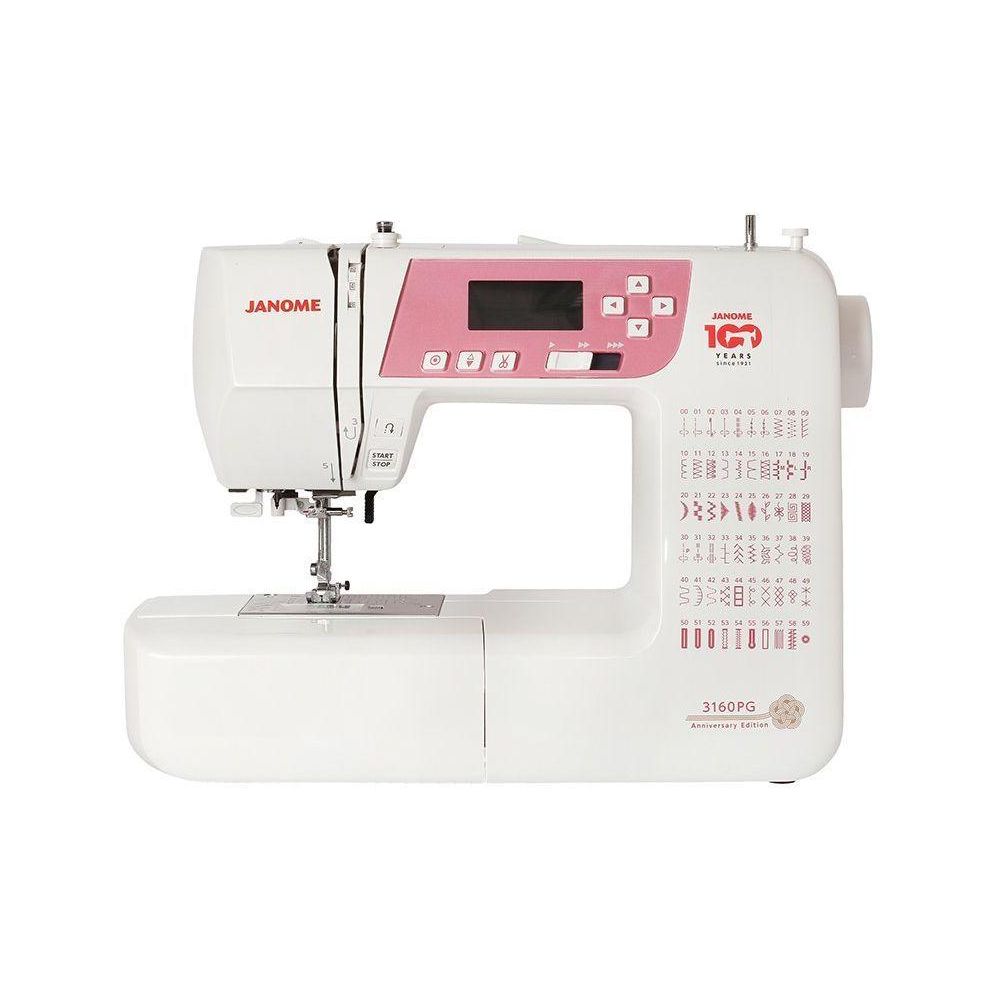 Швейная машина Janome 3160 PG белый/розовый