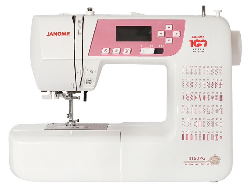 Швейная машина Janome 3160 PG белый/розовый