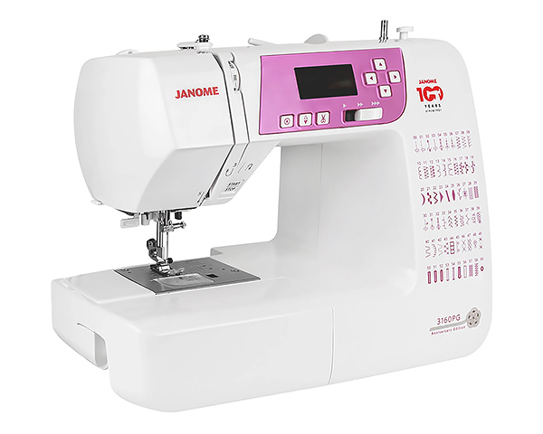 Швейная машина Janome 3160 PG белый/розовый