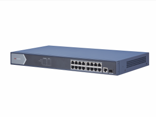 Коммутатор Hikvision DS-3E0518P-E 17G 1SFP 16PoE+ 230W неуправляемый