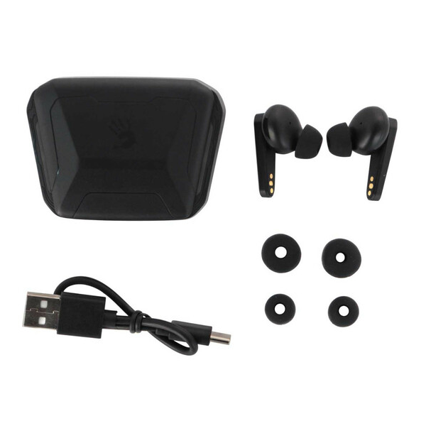 Гарнитура вкладыши A4Tech Bloody M70 черный/красный беспроводные bluetooth в ушной раковине
