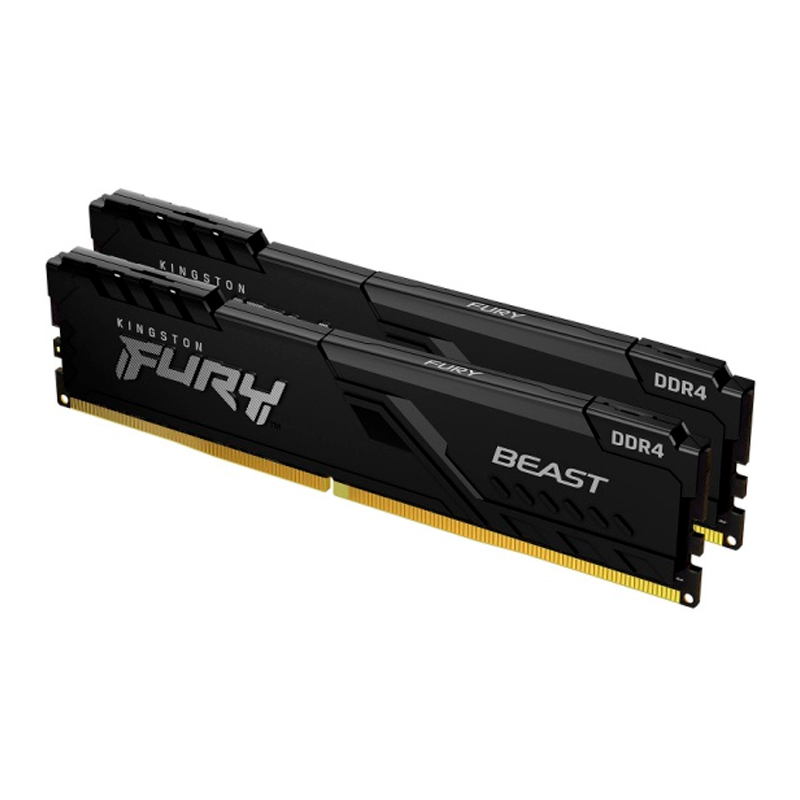 Оперативная память Kingston FURY Beast 16GB (8GBx2) DDR4 3733MHz DIMM 288-pin CL19 KF437C19BBK2/16