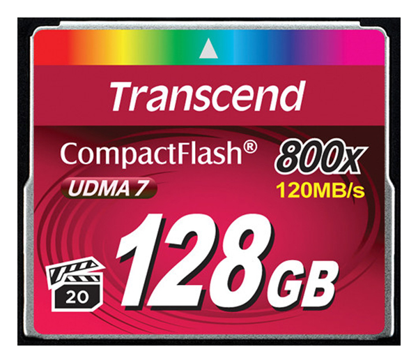 Карта памяти Transcend 128GB Compact Flash 800x