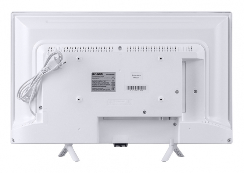 24" Телевизор Hyundai H-LED24FS5002, HD, белый, SMART TV, Android