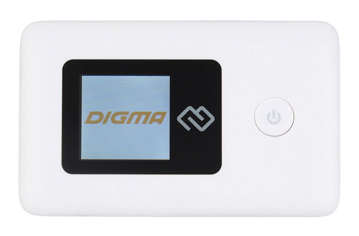 Модем 3G/4G Digma Mobile WiFi DMW1969 USB Wi-Fi Firewall +Router внешний белый