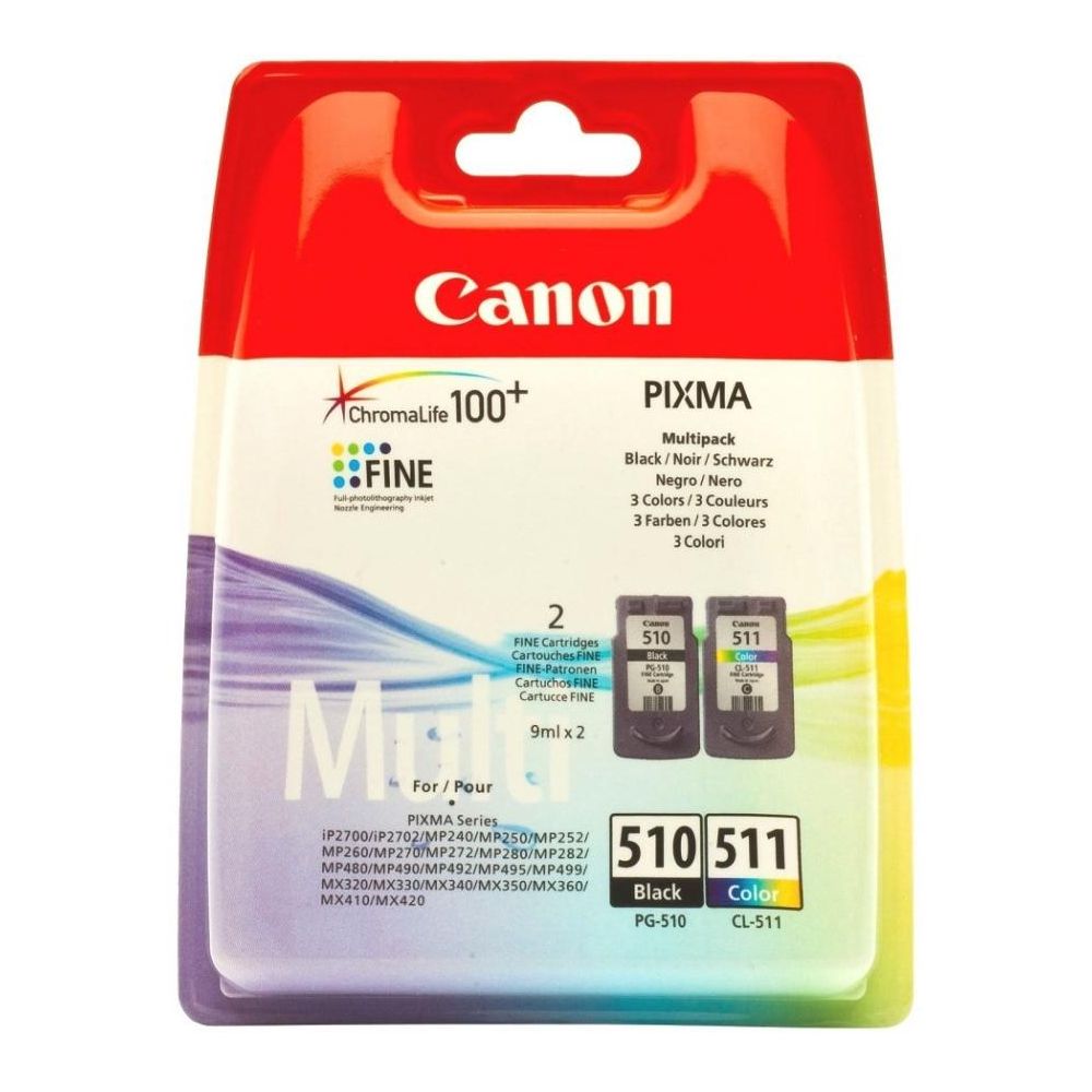Картридж струйный Canon PG-510/CL-511 2970B010 многоцветный/черный набор