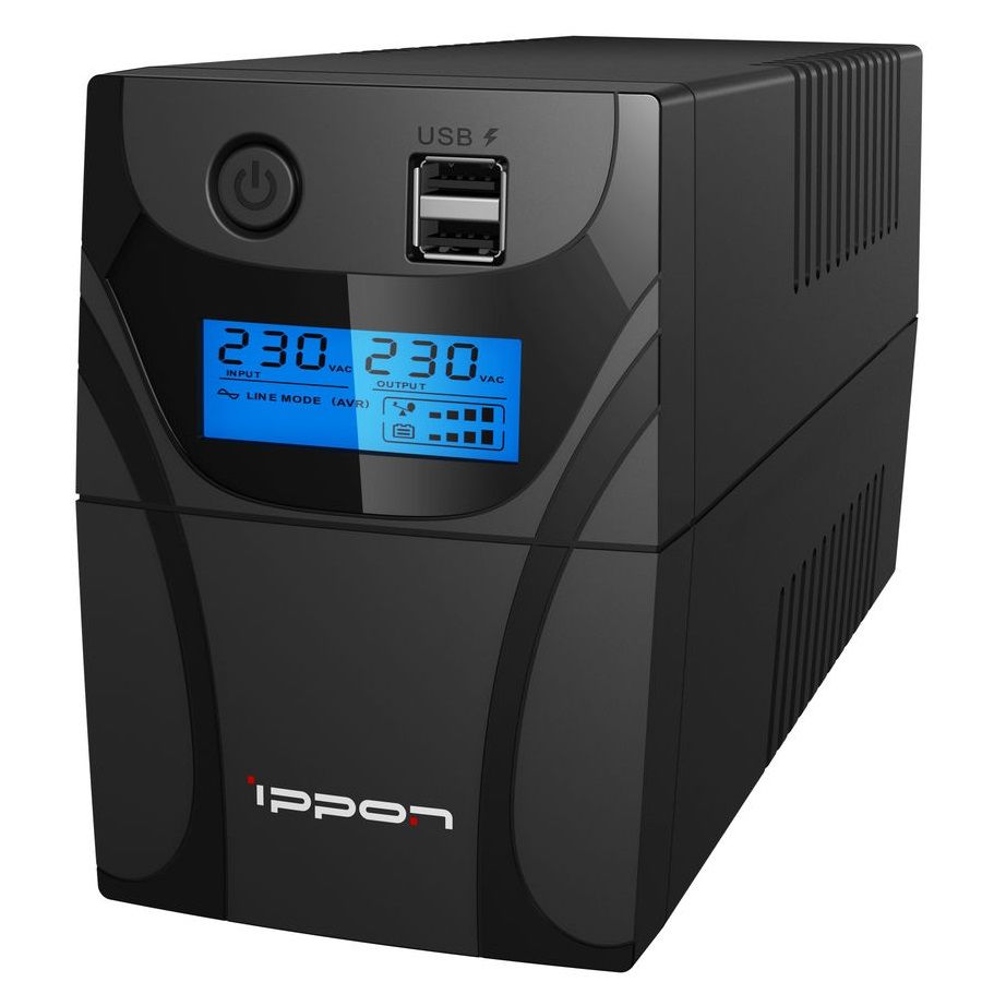 Источник бесперебойного питания Ippon Back Power Pro II 800 480Вт 800ВА черный