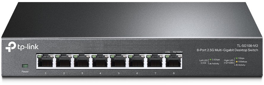 Коммутатор TP-Link TL-SG108-M2 неуправляемый