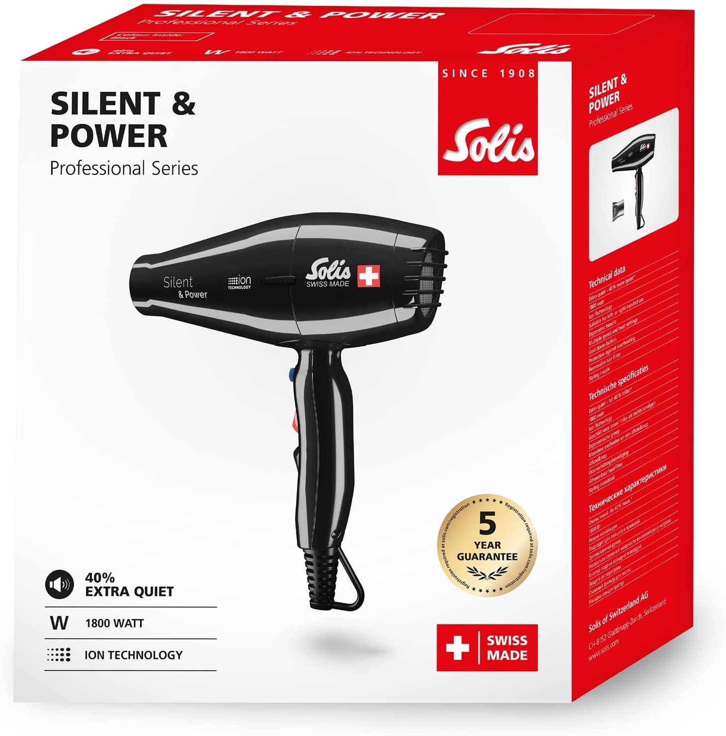Фен SOLIS Silent & Power 449