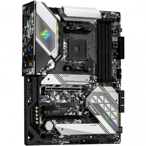 Материнская плата AMD B550 SAM4 ATX B550 STEEL LEGEND ASROCK