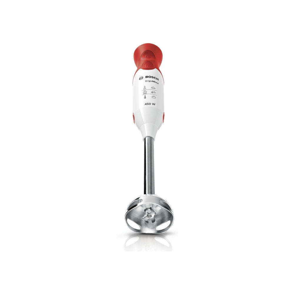 Блендер погружной Bosch MSM64120 450Вт белый/красный