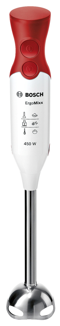 Блендер погружной Bosch MSM64120 450Вт белый/красный