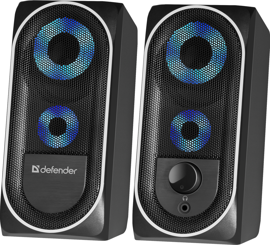 Колонки 2.0 Defender Solar 2 [8 Вт, питание - USB порт, черный]