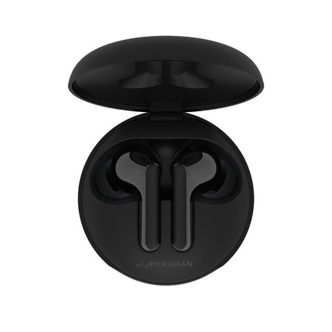 Гарнитура вкладыши LG Tone Free HBS-FN4 черный беспроводные bluetooth в ушной раковине
