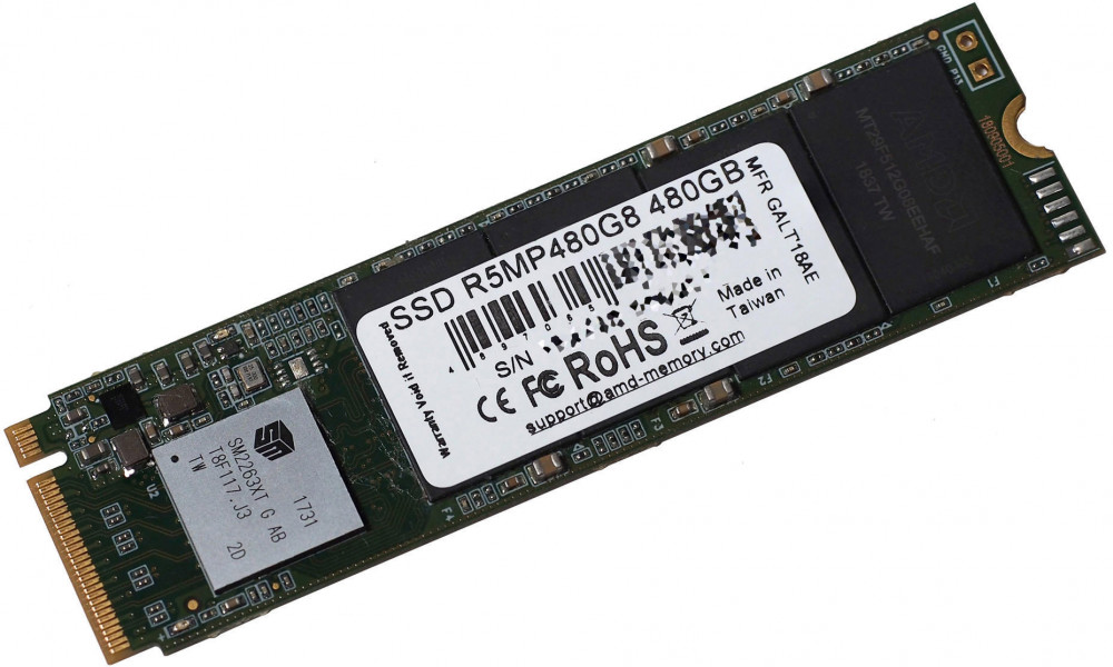 Накопитель SSD AMD PCI-E x4 480Gb R5MP480G8 Radeon M.2 2280
