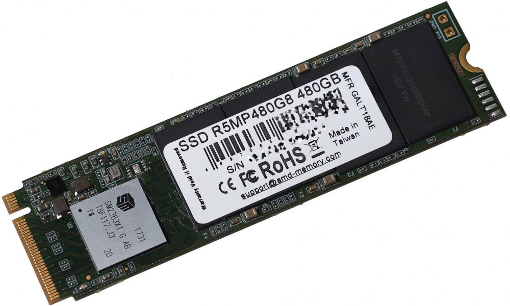 Накопитель SSD AMD PCI-E x4 480Gb R5MP480G8 Radeon M.2 2280