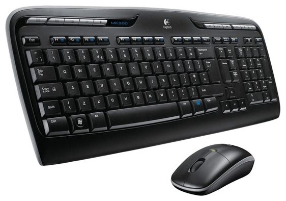 Клавиатура + мышь Logitech MK330 клав:черный мышь:черный USB беспроводная Multimedia